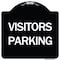 Signmission Parking Lot Visitors Parking Heavy-Gauge Aluminum Architectural Sign, 18" x 18", BW-1818-24622 A-DES-BW-1818-24622 - alternate 1